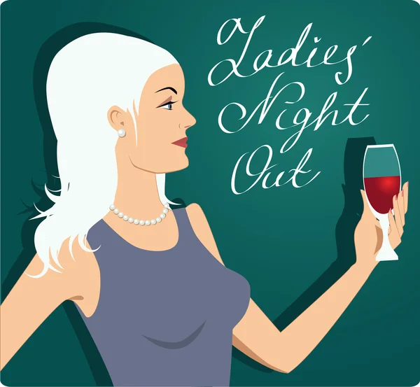 Ladies Night Out — Stock vektor