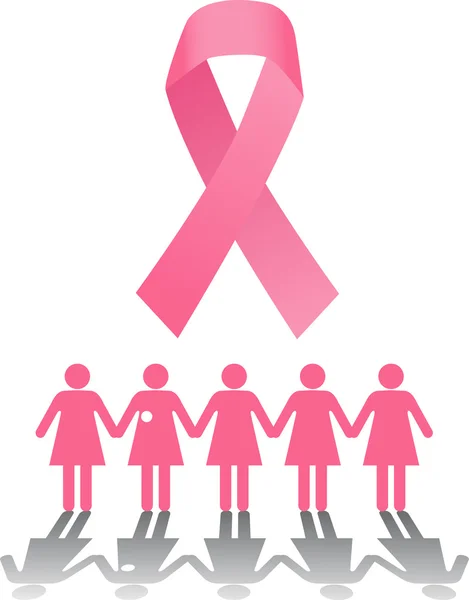 Breast Cancer Rally — Stock Vector