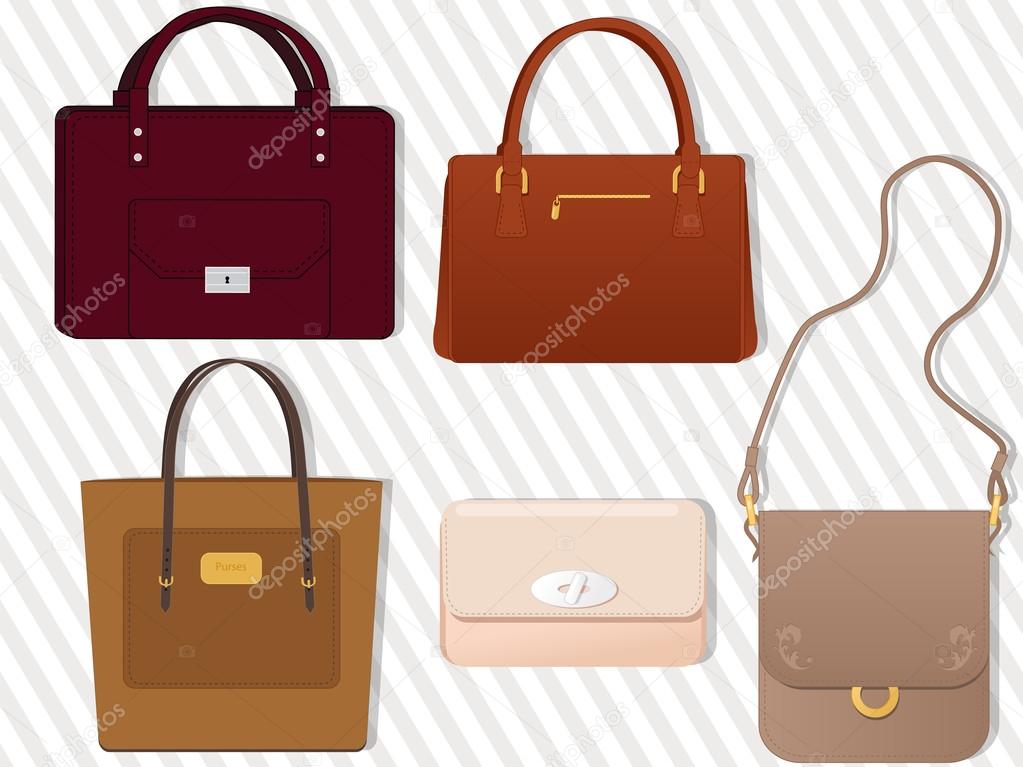 Realistic vector purses