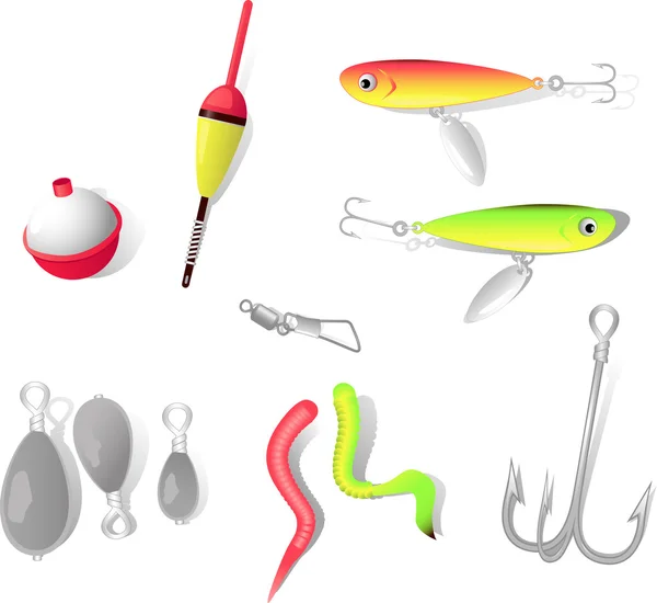 Equipamento de pesca — Vetor de Stock