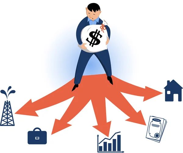 Scegliere i tipi di investimenti — Vettoriale Stock