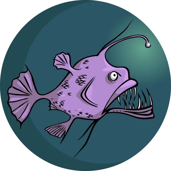 Angler-fish — Stock Vector