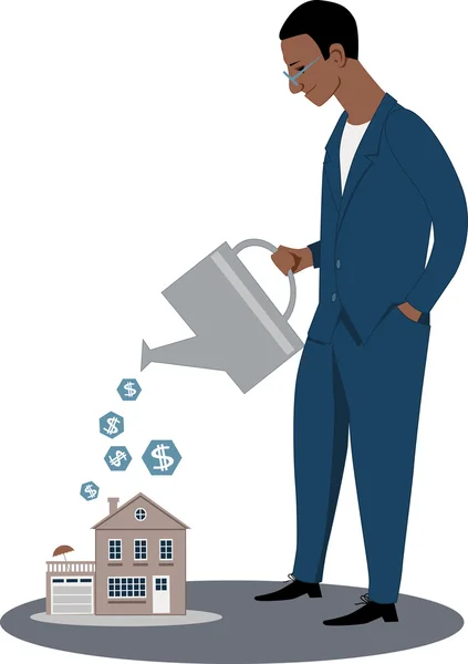 Investment in real estate — Stock Vector