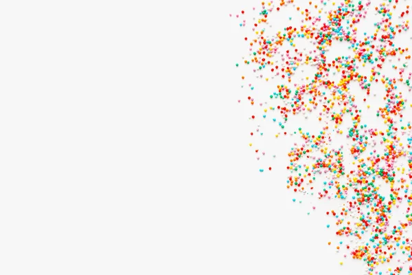 Beyaz arka planda serpintiler. Renkli arkaplan. 