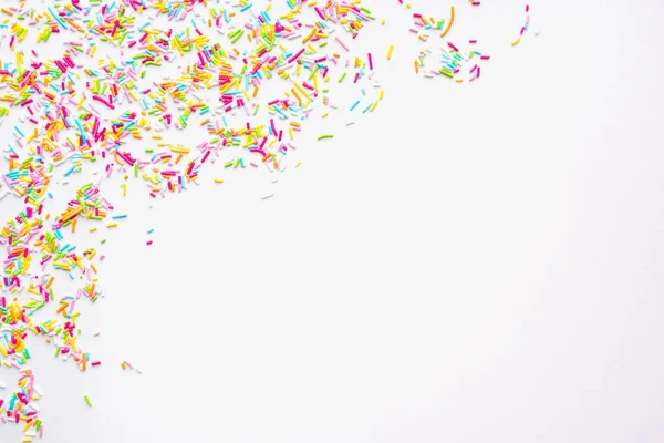 Beyaz arka planda serpintiler. Renkli arkaplan. 