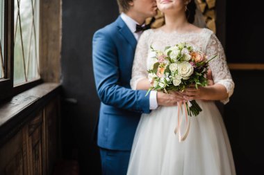 Gelinle damat. Düğün günü.. 