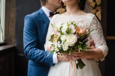 Gelinle damat. Düğün günü.. 