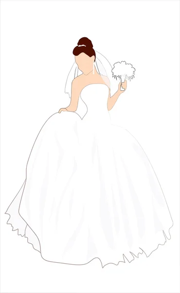 La mariée . — Image vectorielle