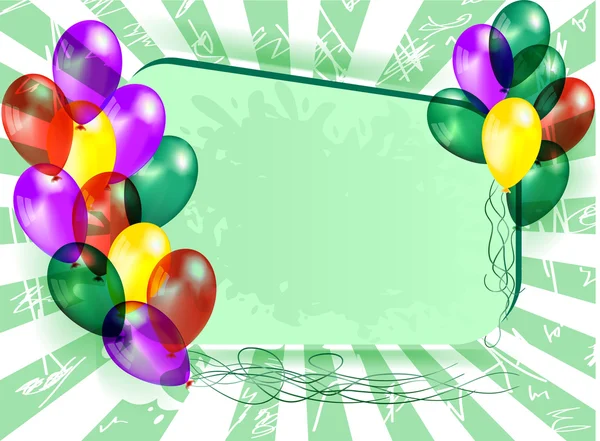 Sammansättningen av ballonger — Stock vektor