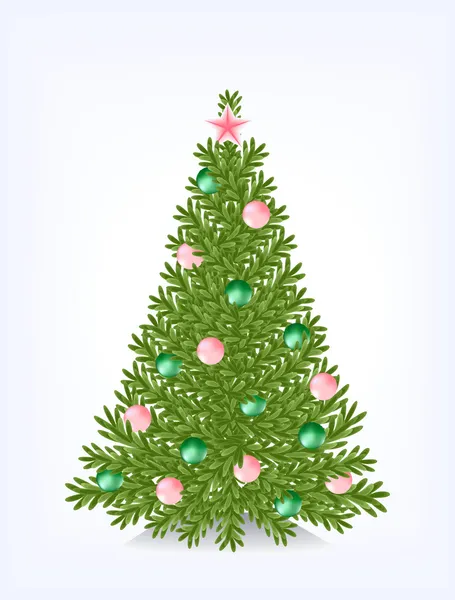 Huňaté vánoční strom — Stockový vektor