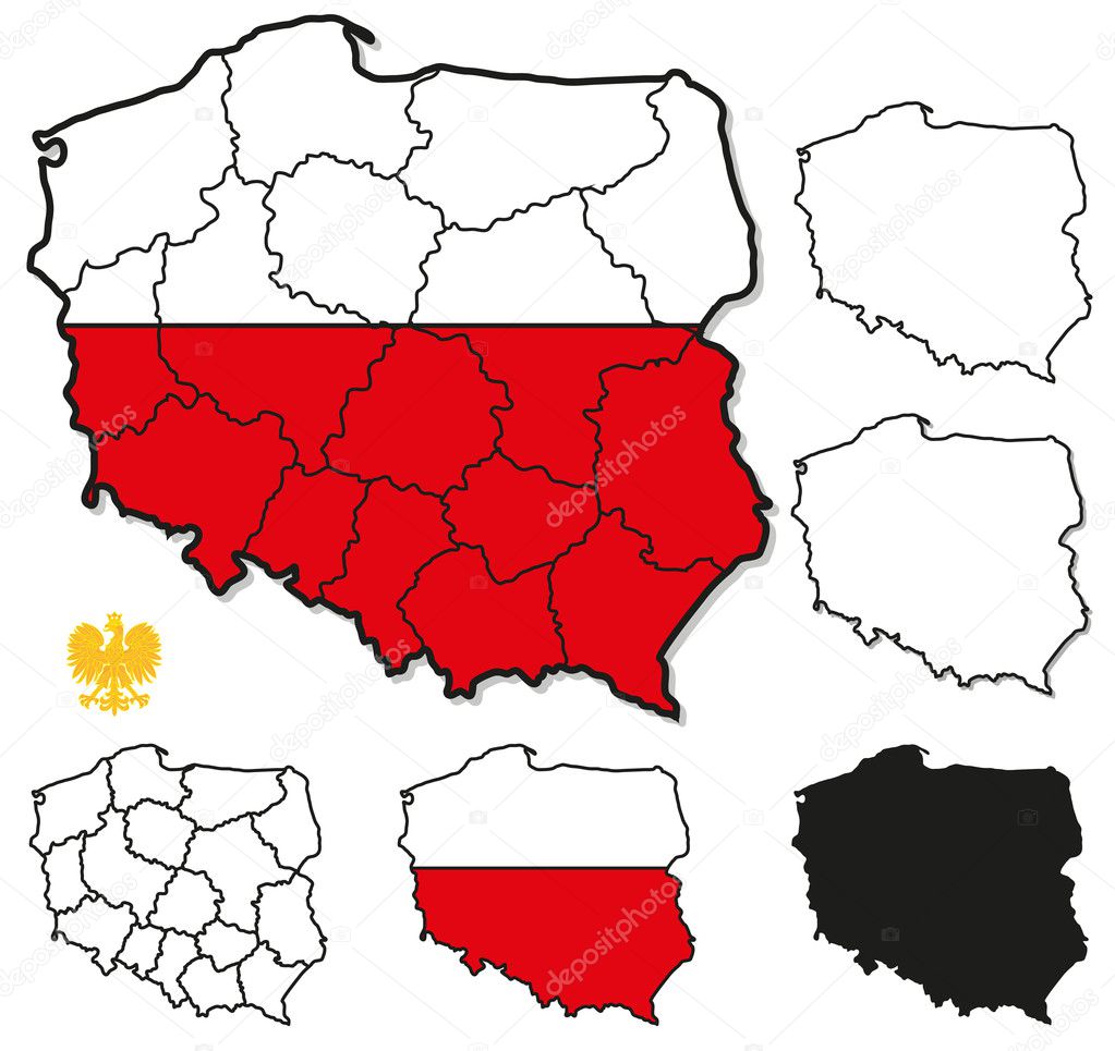 Poland Borders, Province Borders - Layers ON,OFF
