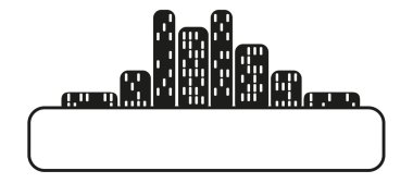 Şehir silueti kopya alanı ile