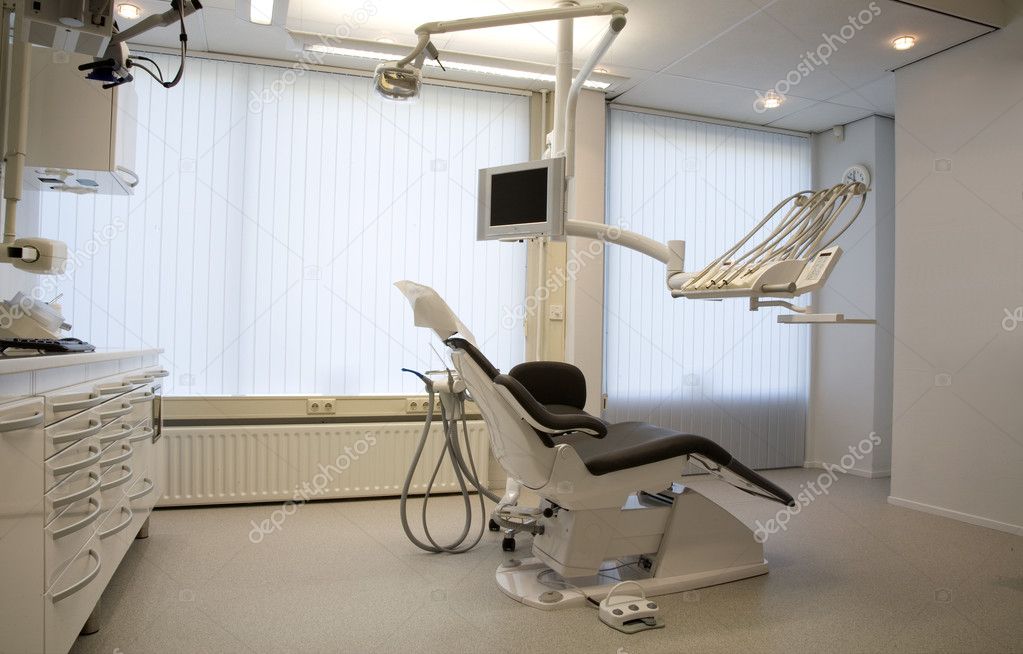 The interior of a dentist office