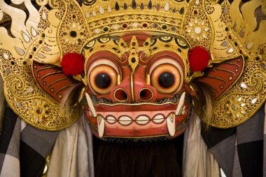 Traditional Barong mask in Bali,Indonesia clipart