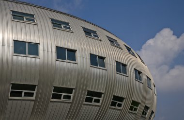 arka plan mavi oluklu demir