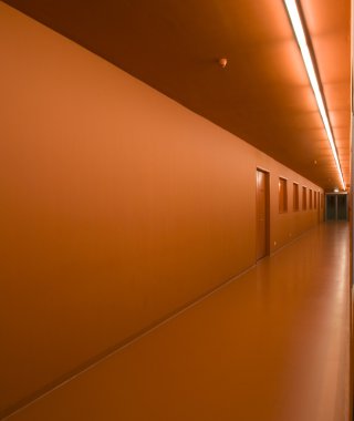 ses ve görüntü mediapark Hilversum, Hollanda içinde müze turuncu koridor