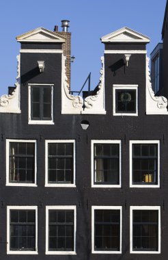 fasade canal House Amsterdam, Hollanda