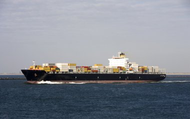konteyner gemisi rotterdam liman ayrılıyor