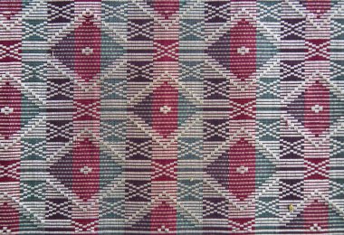 Detail of a Songket from Palembang clipart