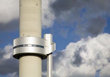 Amsterdam, Hollanda bitki kullanan bir atık modern baca