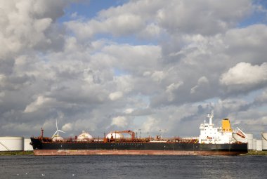 Gaz tankeri port, Amsterdam, Hollanda