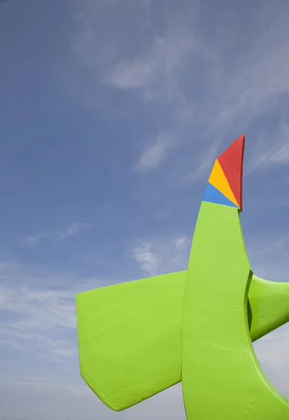 Rudder of a balinese fishing boat — Stock Photo, Image