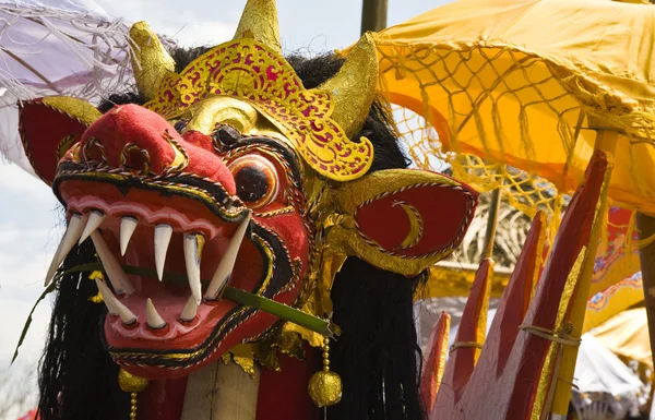 Torre di cremazione balinese durante una cerimonia — Foto Stock