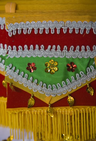 Декоративные подношения для церемонии балийского храма — стоковое фото
