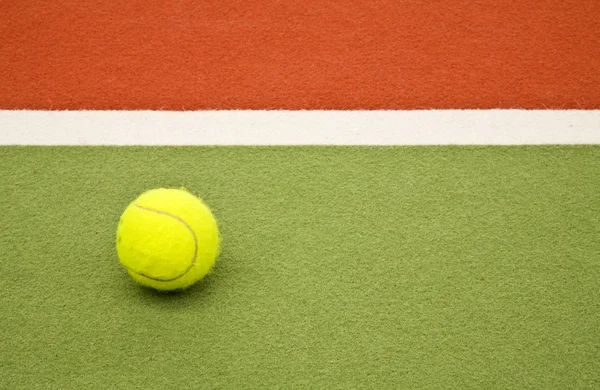 Close up of an indoor tennis court — Stock Photo, Image