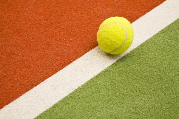 Close up of an indoor tennis court — Stock Photo, Image