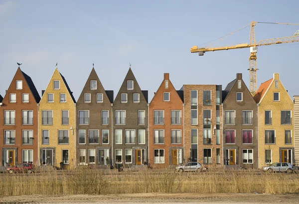 新房子在传统风格在荷兰阿默斯福特，vathorst — 图库照片