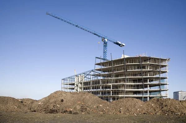 A construction site in Leidsche Rijn, Utrecht, the Netherlands — Stock Photo, Image