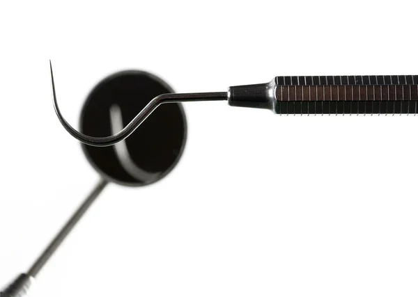 Close up de alguns instrumentos de um dentista — Fotografia de Stock