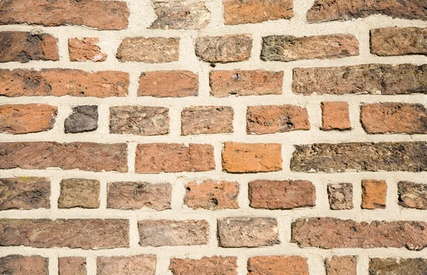 Nahaufnahme Bild einer Backsteinmauer Hintergrund — Stockfoto