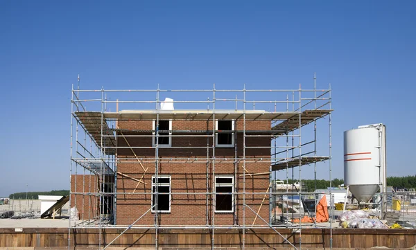 Byggarbetsplats "homeruskwartier" i almere, Nederländerna — Stockfoto