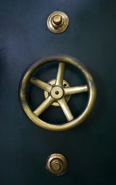 Detail of antique vault door of bank Mandiri in Jakarta, Indonesia — Stock Photo, Image