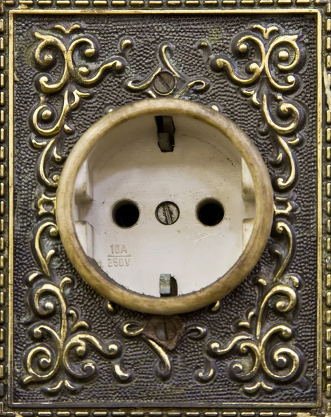 Traditional Indonesia wall sockets in bank Mandiri,Jakarta,Indonesia — Stock Photo, Image