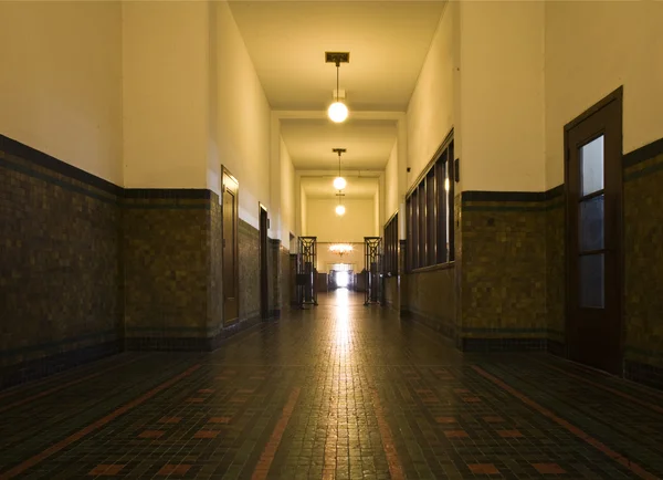 Hallway of bank Mandiri, Jakarta, Indonesia — Stock Photo, Image