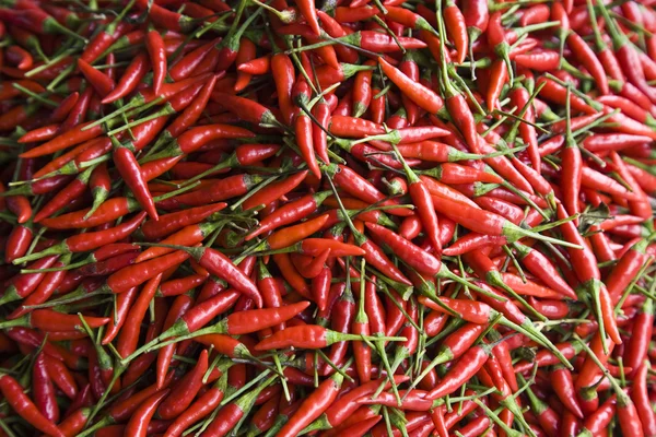 Red peppers on the market in Glodok,Jakarta, Indonesia — Stock Photo, Image