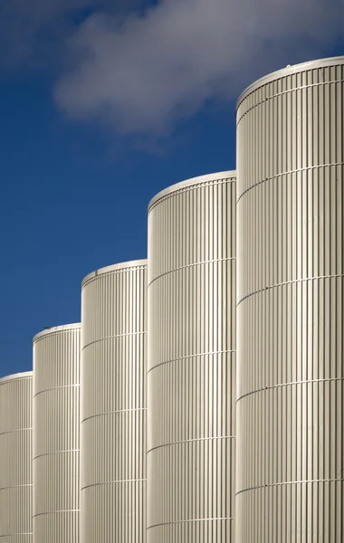 Silos for the storage of bulk materials — Stock Photo, Image