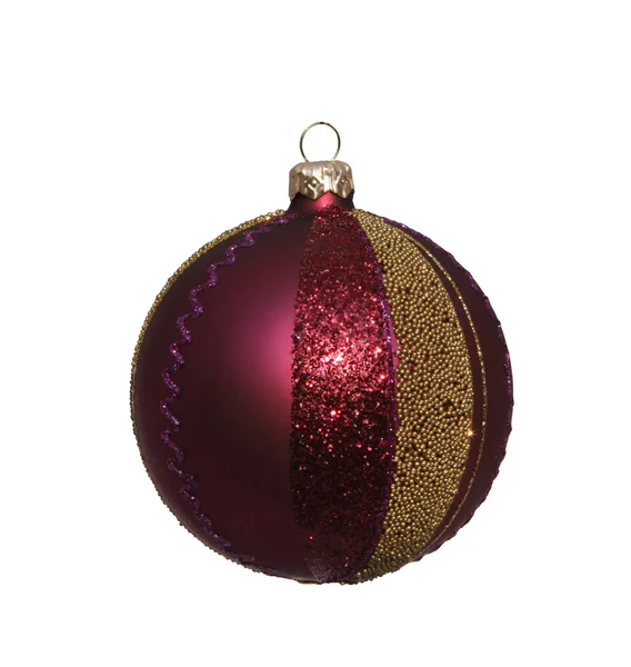 Christmas ball isolated on white with clipping path — Stock Photo, Image