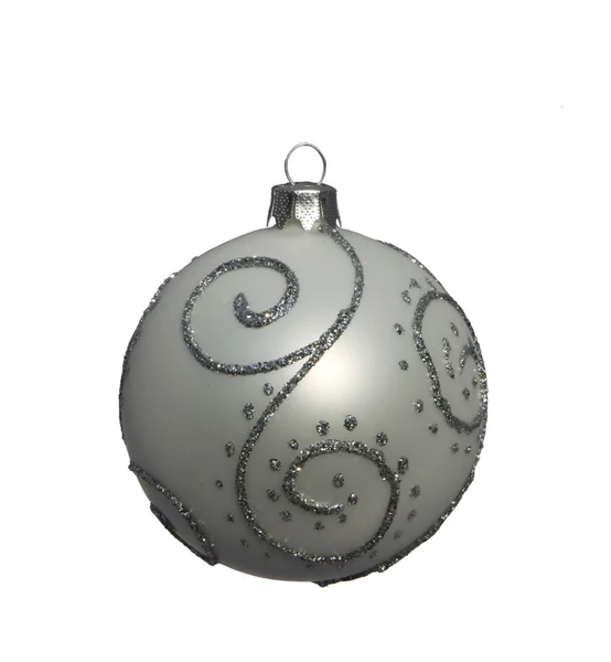 Christmas ball isolated on white with clipping path — Stock Photo, Image