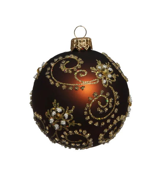 Christmas ball isolated on white with clipping path — Stock Photo, Image