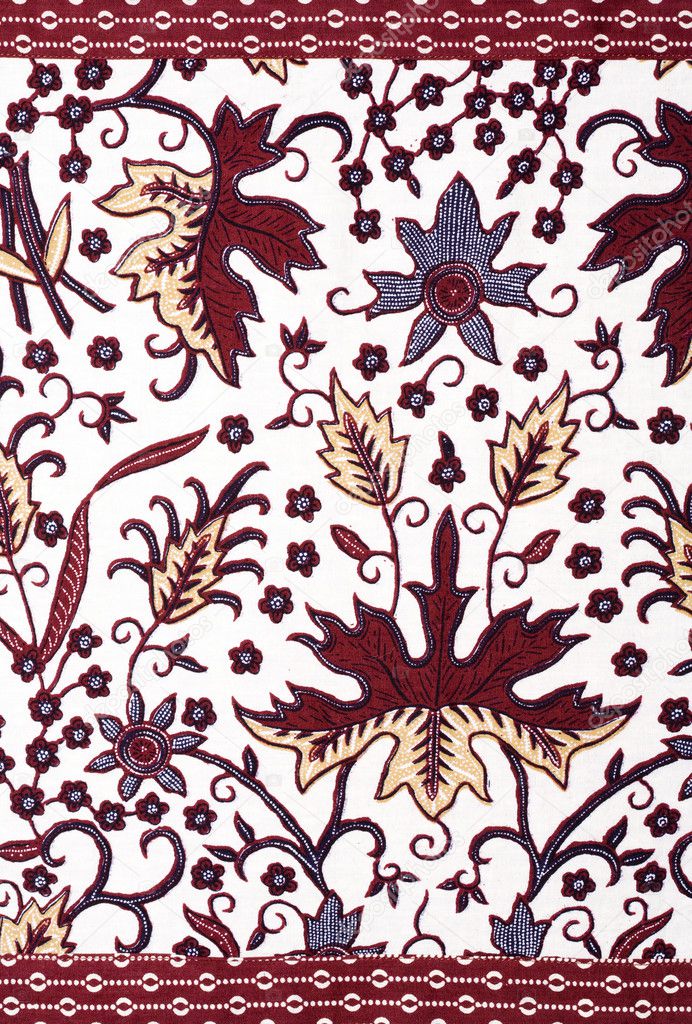 Detail of a batik design from Indonesia