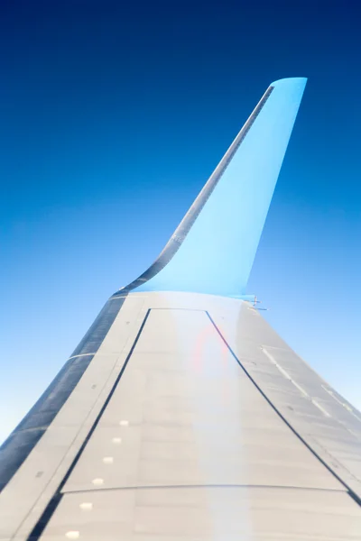 Kilátás a repülőgép ablakából — Stock Fotó