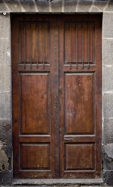 Canary Islands door in Vegueta, Las Palmas de Gran Canaria — Stock Photo, Image