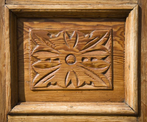 Panel drzwi w vegueta, las palmas de gran canaria — Zdjęcie stockowe