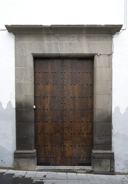 Дверь Канарских островов в Вегете, Лас-Пальмас-де-Гран-Канария — стоковое фото