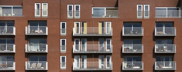Nuovi appartamenti moderni con balcone a Utrecht, Paesi Bassi — Foto Stock