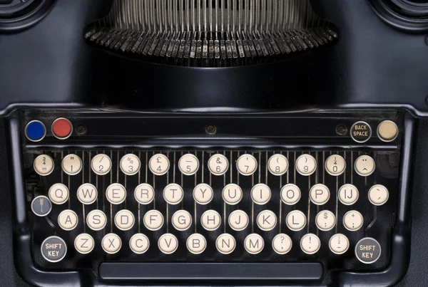 Gros plan d'une machine à écrire antique — Photo